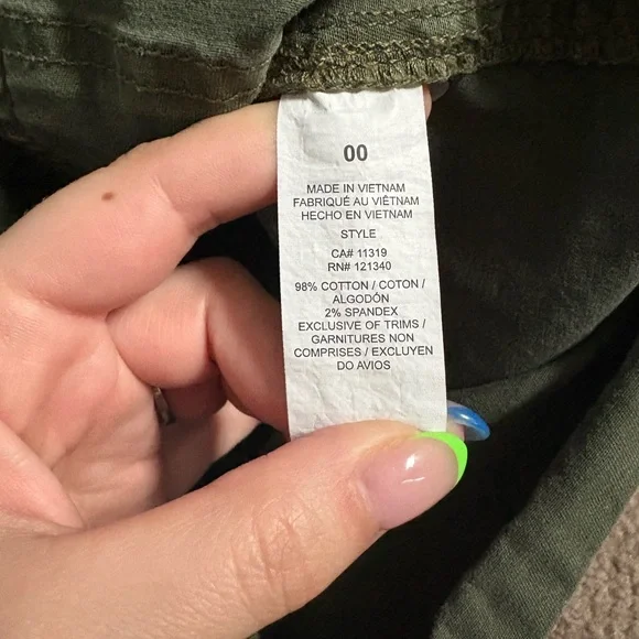 Garage Olive Green Skirt with Pockets - Picture 3 of 4